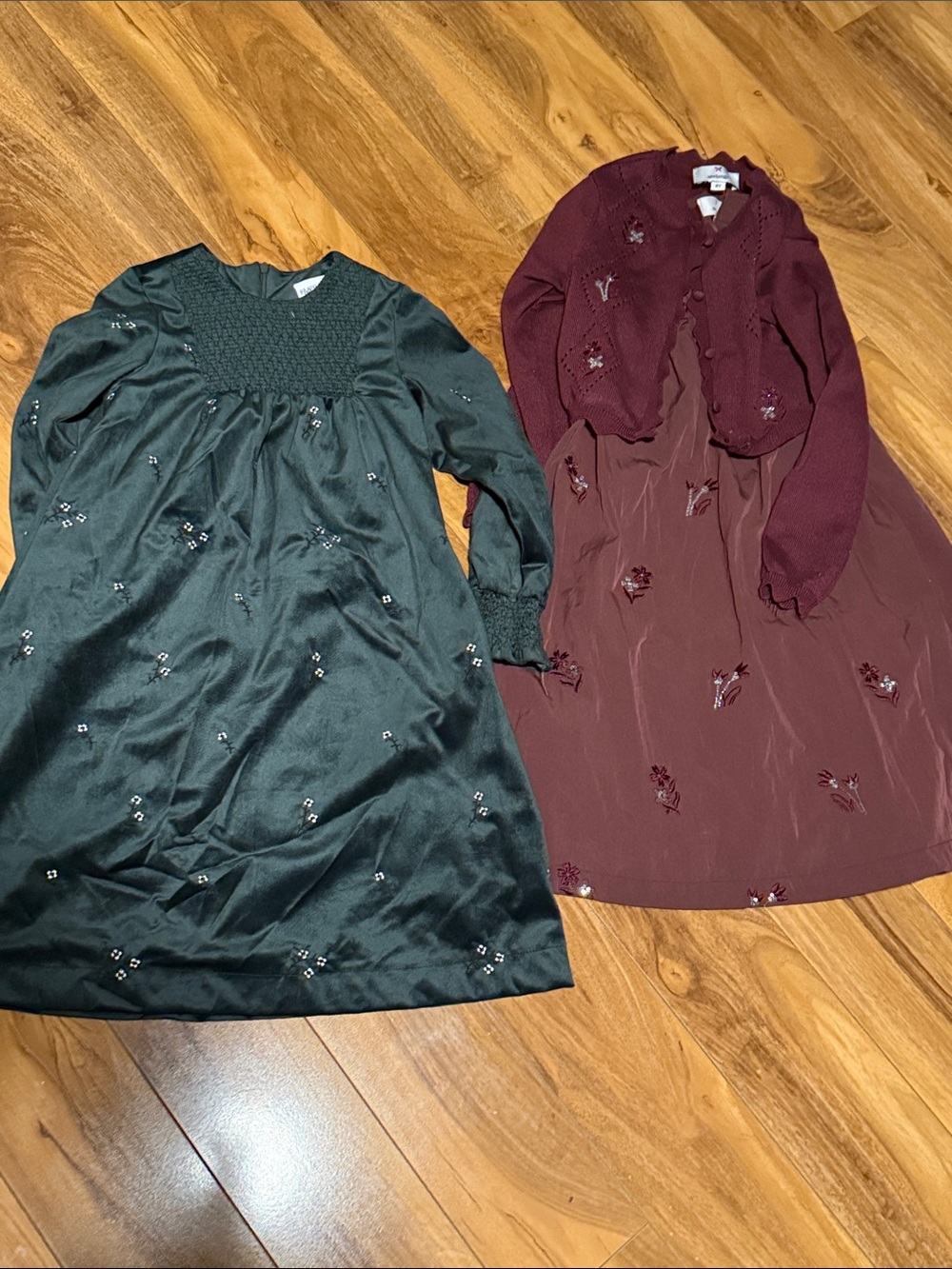 Embroidered Long Sleeve Dresses